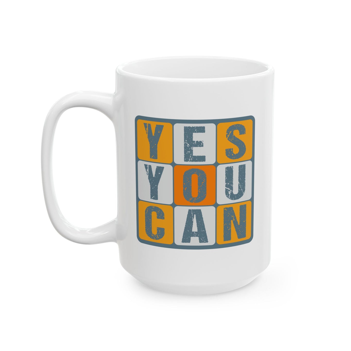 Motivation Mug - Yes You Can Squares