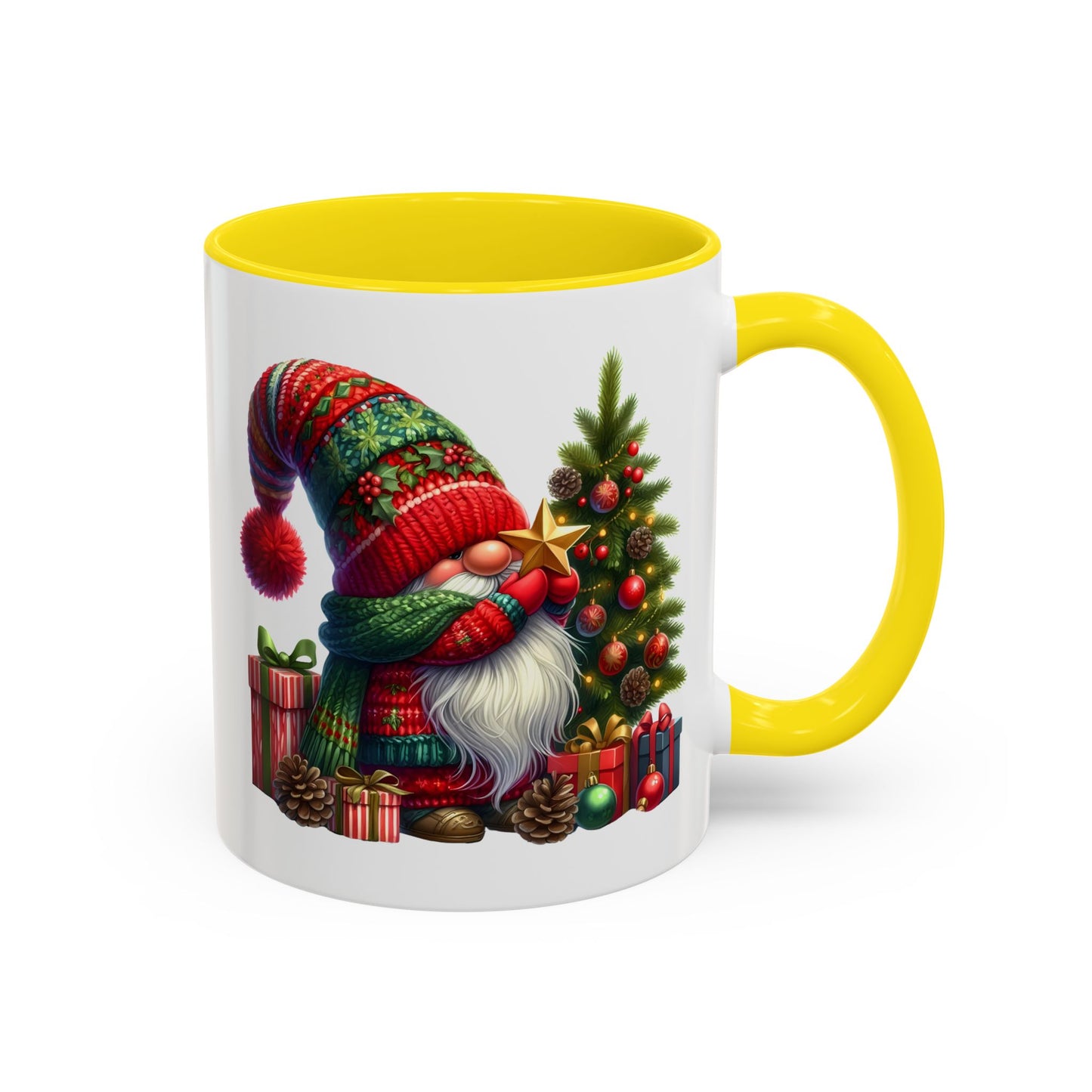 Christmas Mug - Gnome with Christmas Tree Star