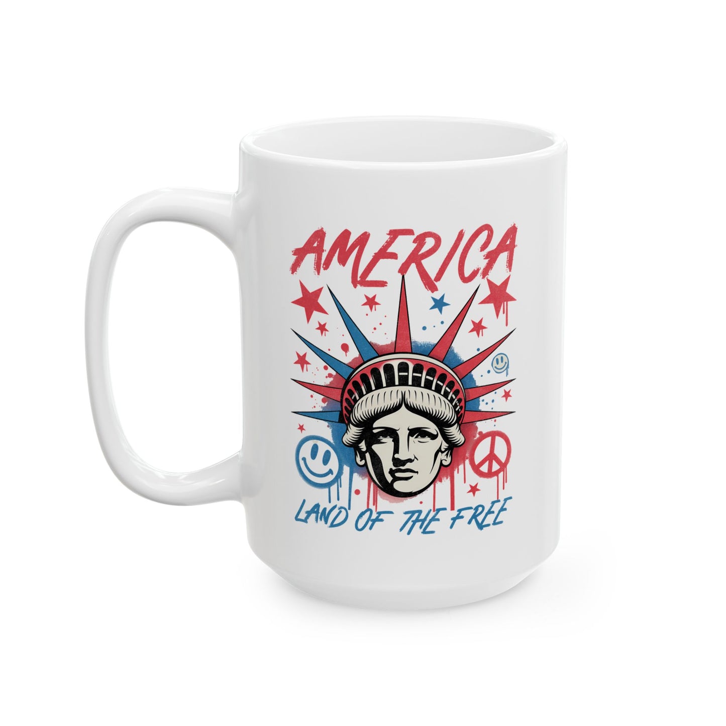 4th of July Mug - America Lady Liberty