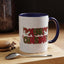 Christmas Mug - Merry Christmas Red & Green Text Hats Candy Canes