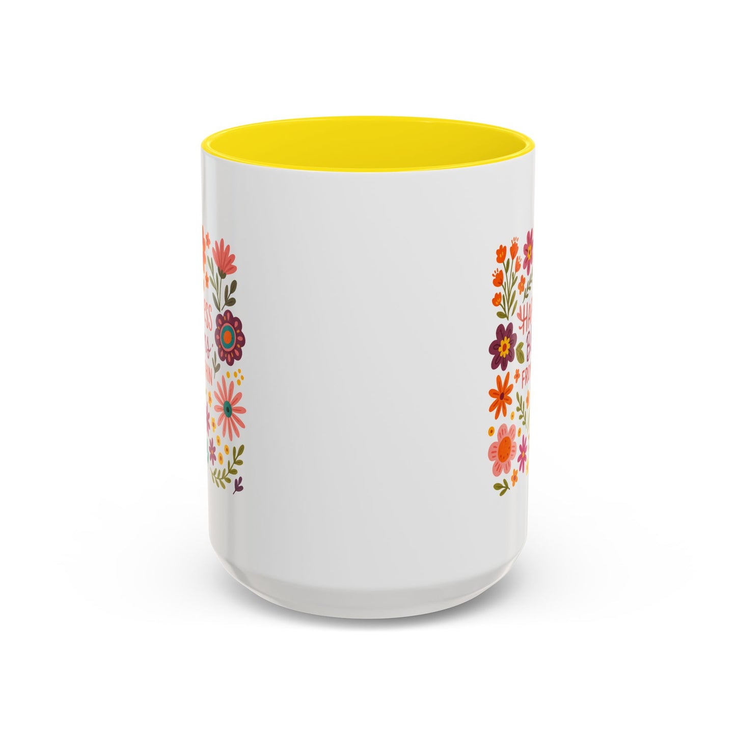 Motivation Mug - Happiness Blooms From Within