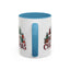 Christmas Mug - Merry Christmas Tartan Text Trees Presents