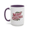 Christmas Mug - Merry Christmas Maroon & Green Text Decorations