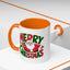 Christmas Mug - Green & Red Text Santa Presents