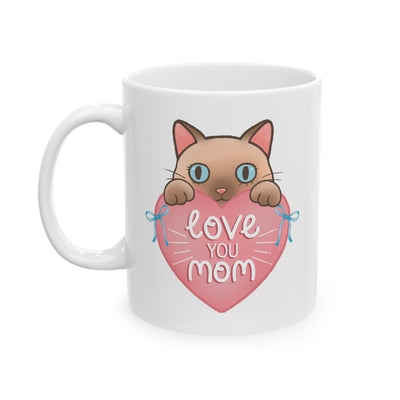 Mother's Day Mug - Love You Mom Cat