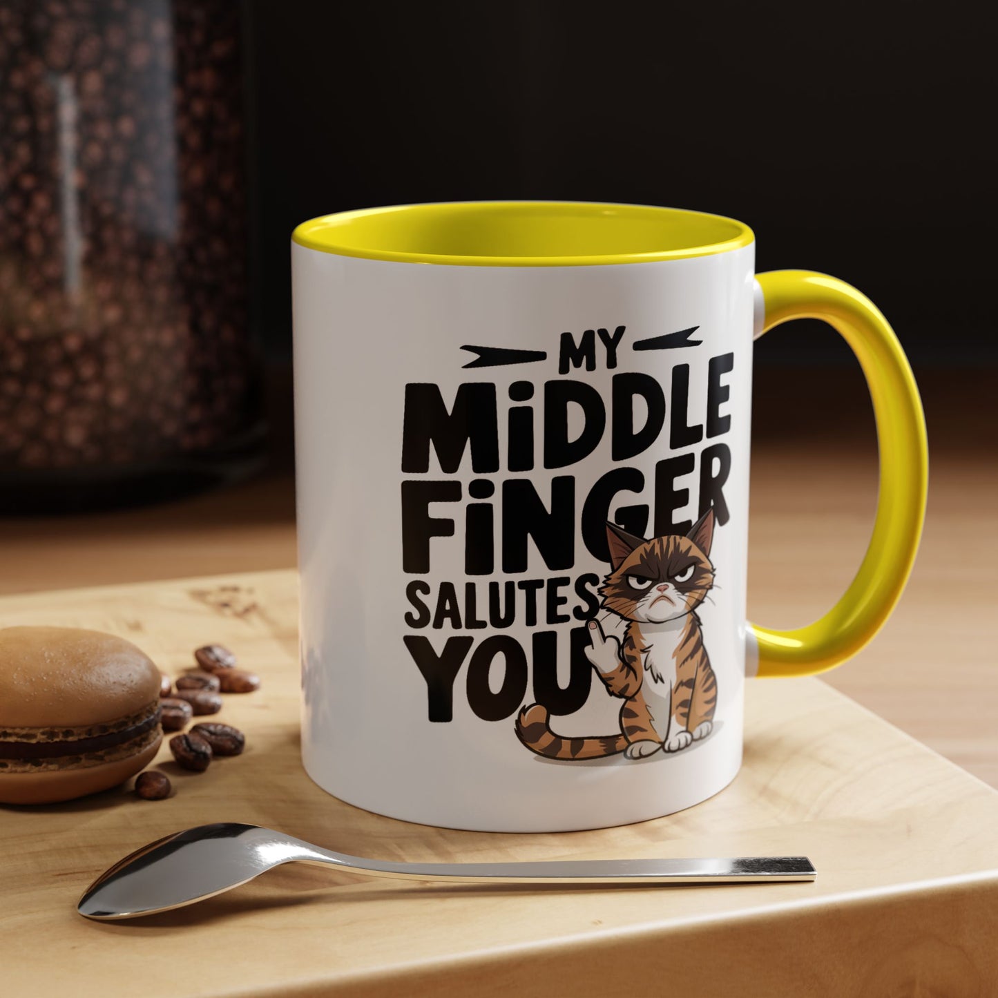 Humor Mug - My Middle Finger Salutes You