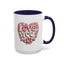 Mother's Day Mug - Love You Mom Retro Heart