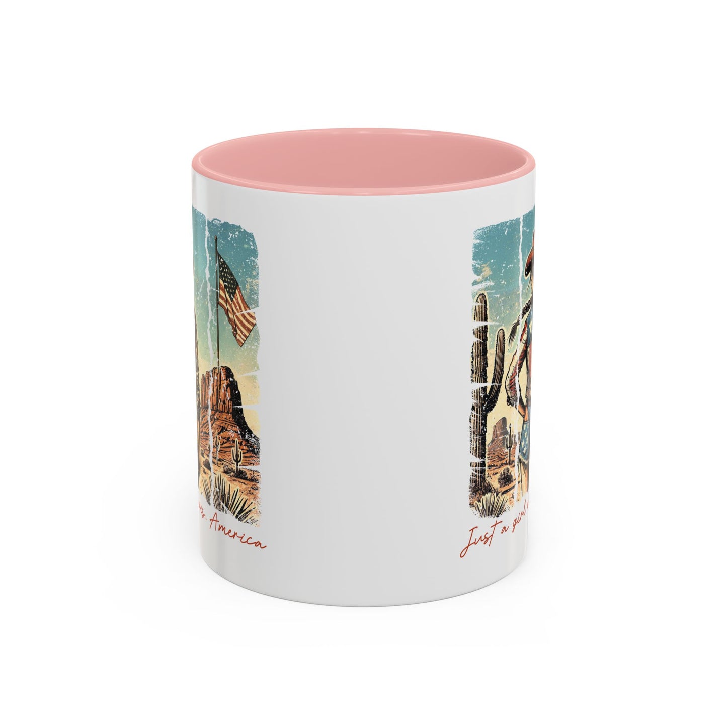 4th of July Mug - Just a Girl Who Loves America