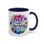 Wellness Mug - Love More Worry Less Circle