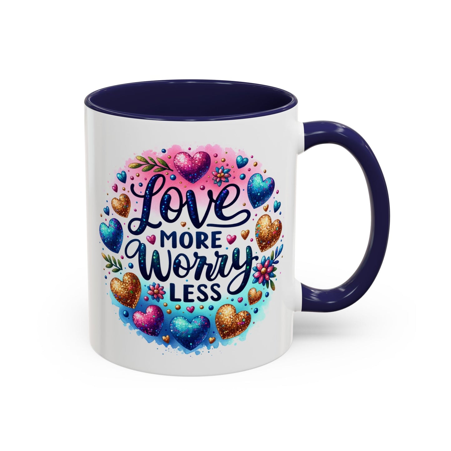 Wellness Mug - Love More Worry Less Circle
