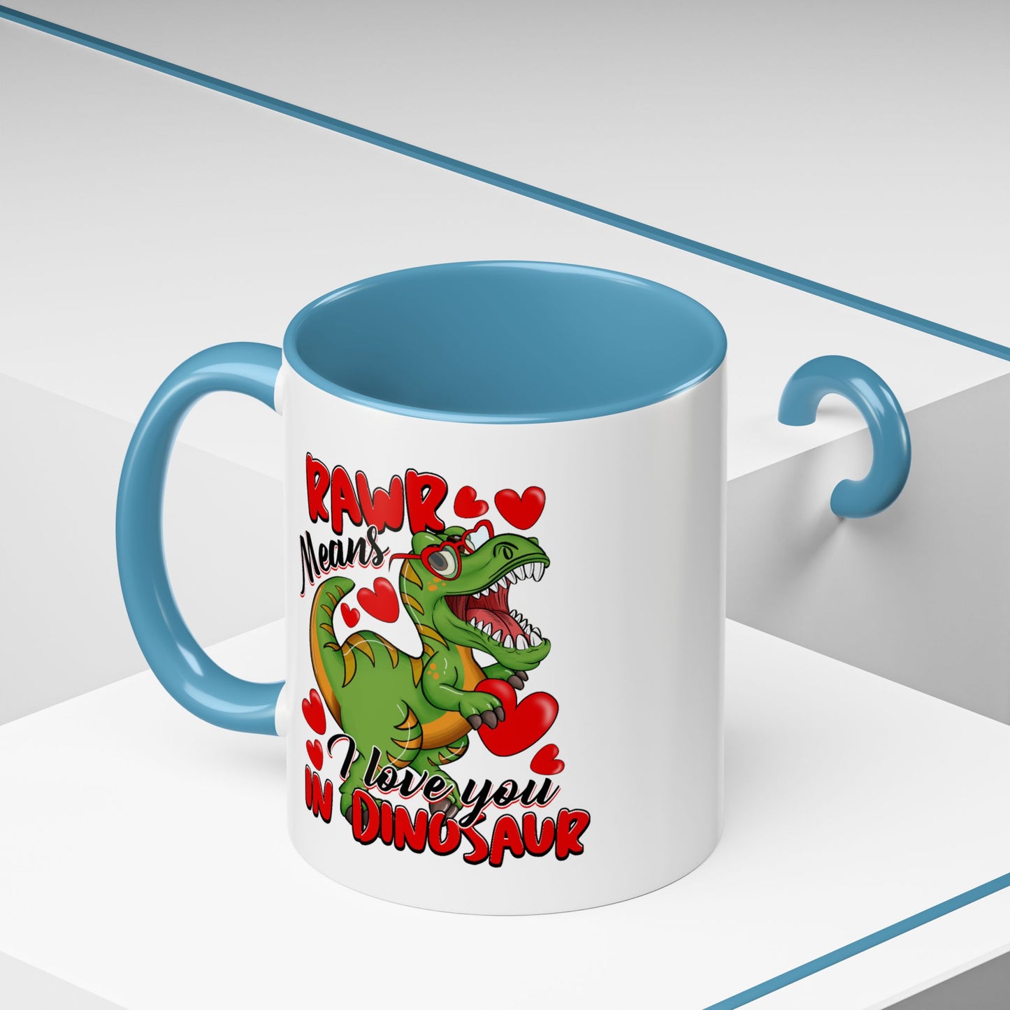 Valentine's Day Mug - Rawr Means I Love You