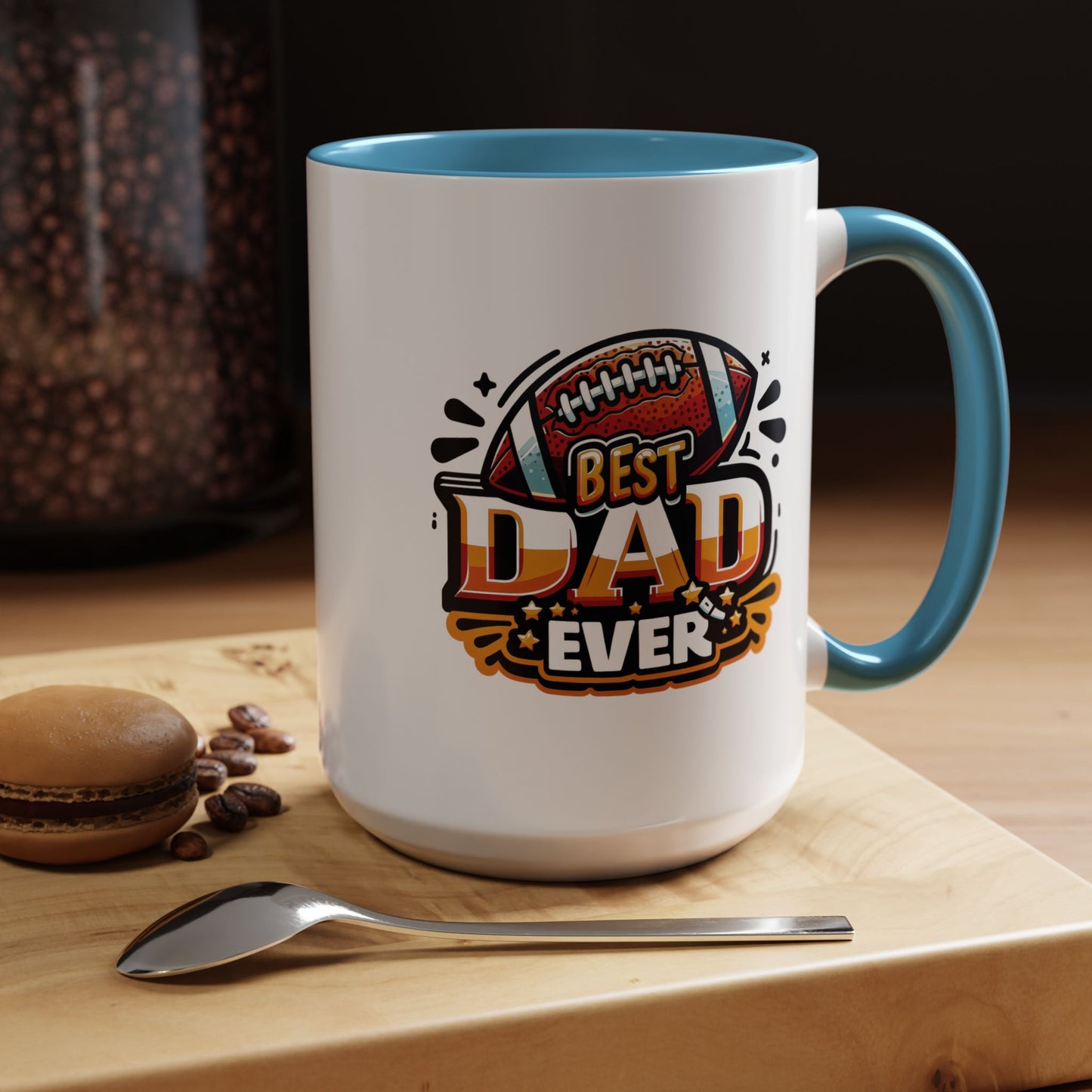 Father's Day Mug - Best Dad Ever Football