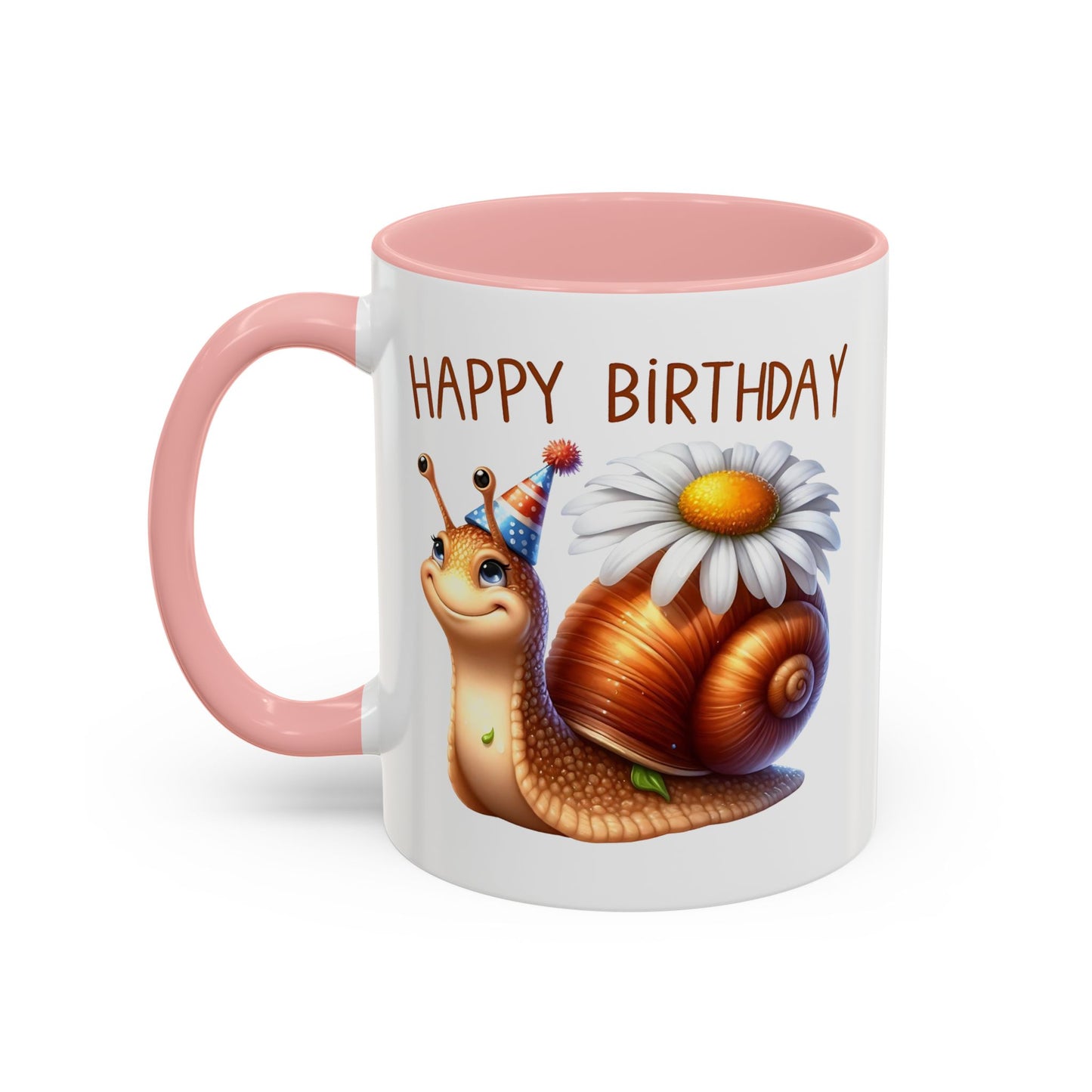 Birthday Mug - Snail Flower