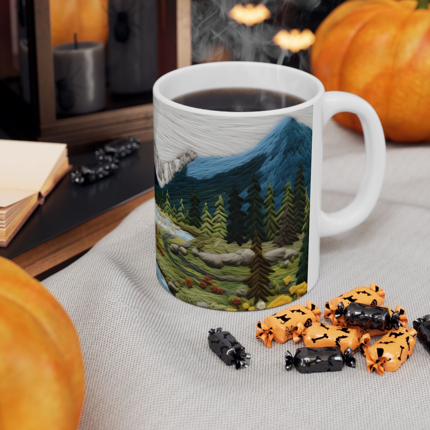 Artistic Mug - Felted Mountains