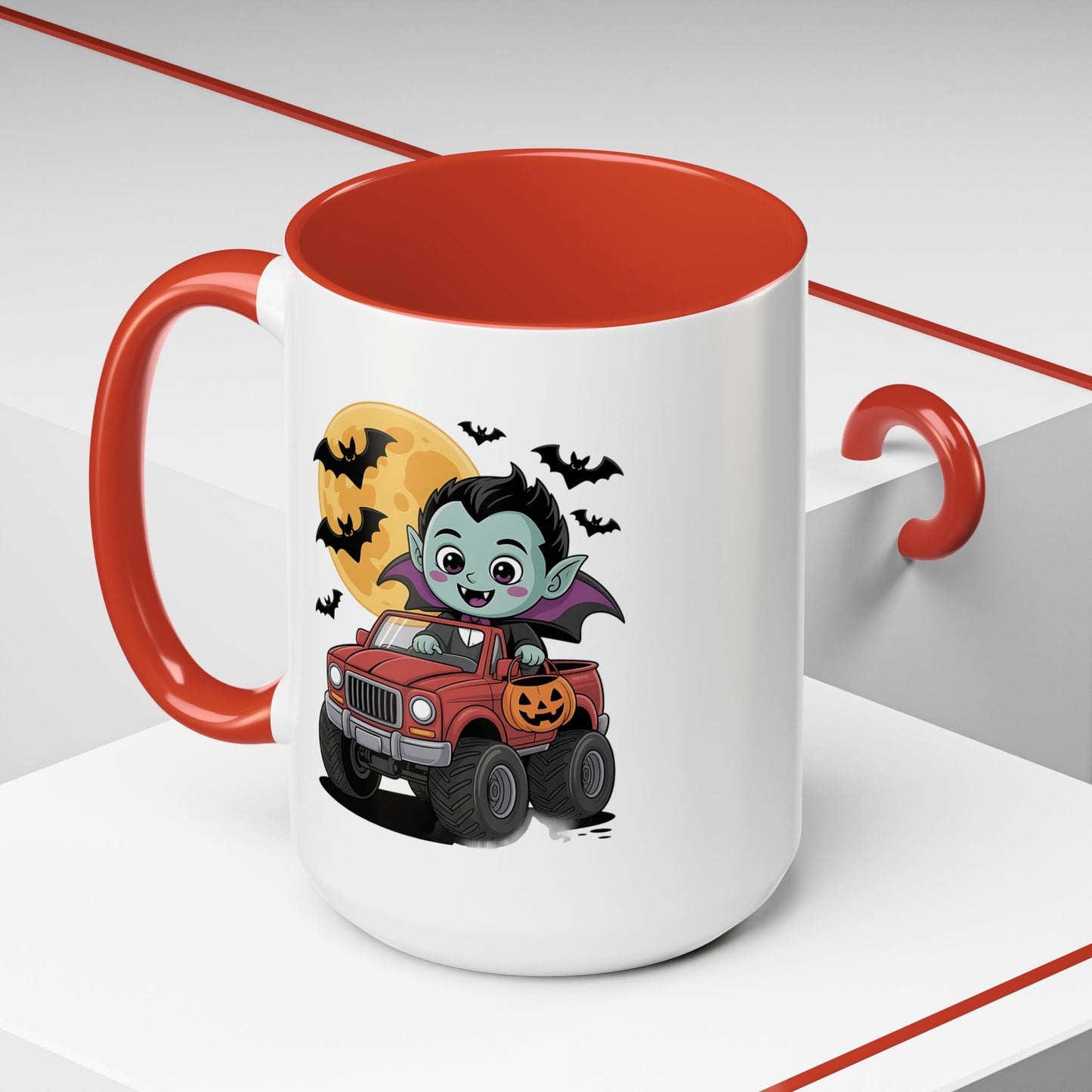Halloween Mug - Driving Vampire