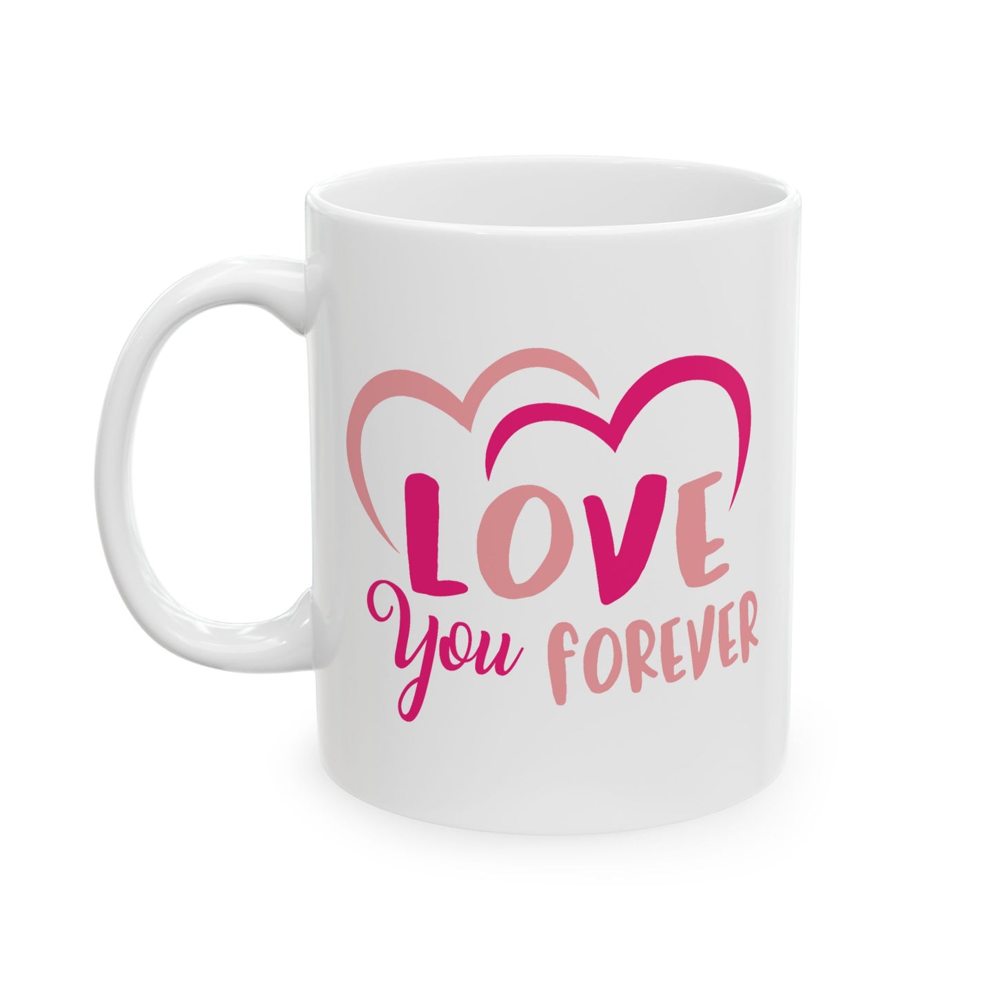 Anniversary Mug - Love You Forever Hearts
