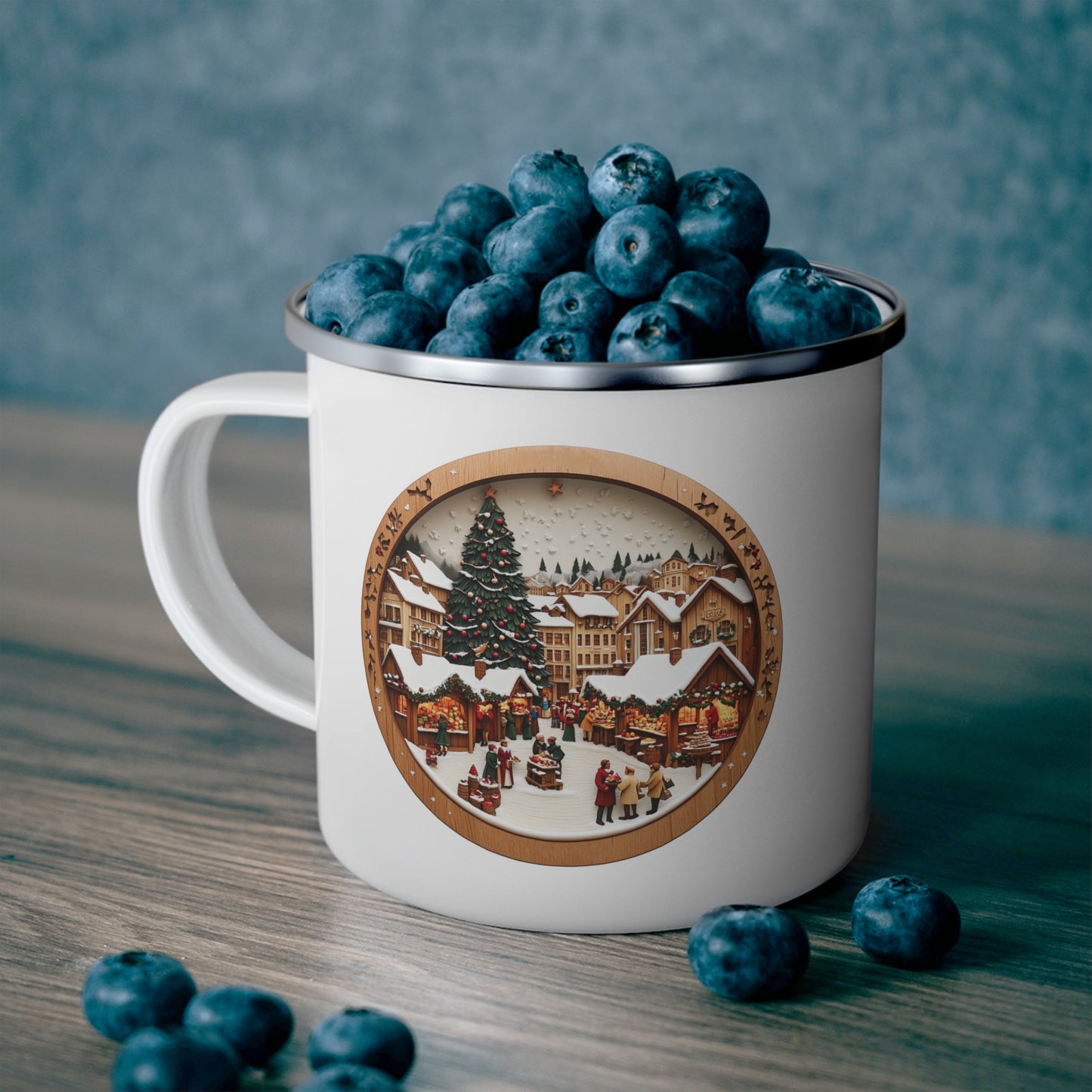 Christmas Mug - Christmas Village Plaque