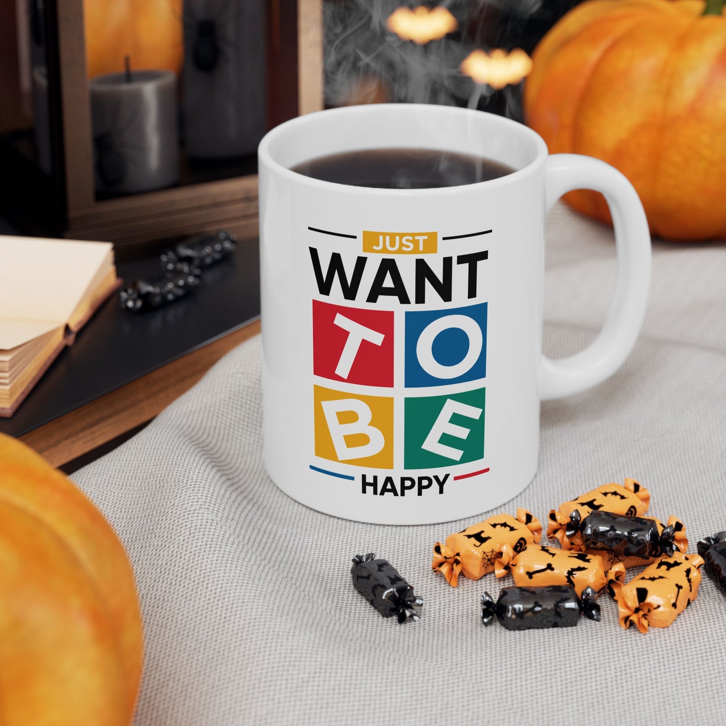 Wellness Mug - Just Want To Be Happy