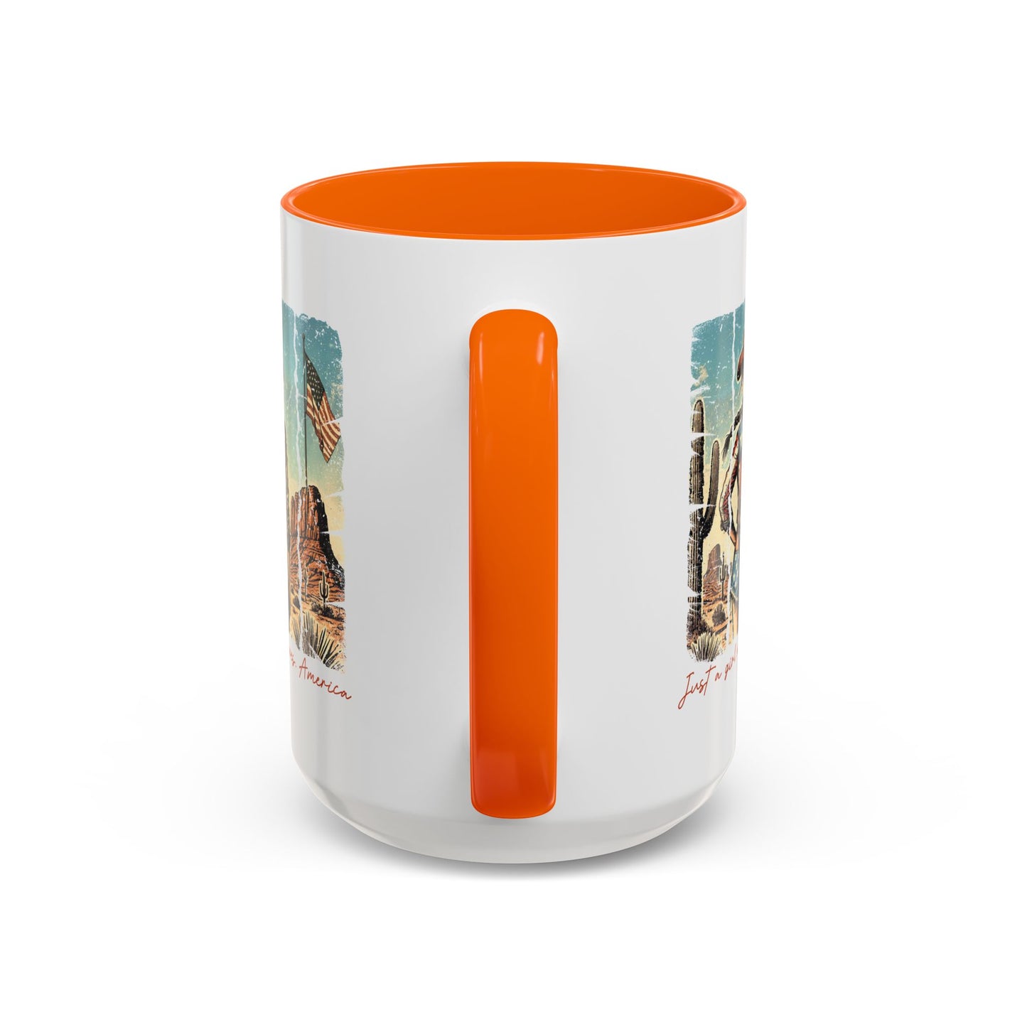 4th of July Mug - Just a Girl Who Loves America