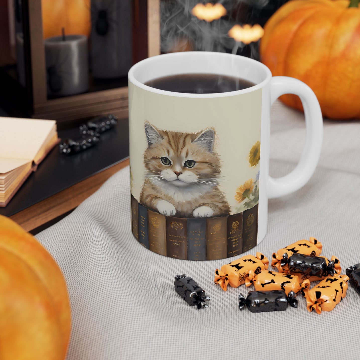 Artistic Mug - Felted Cat 2