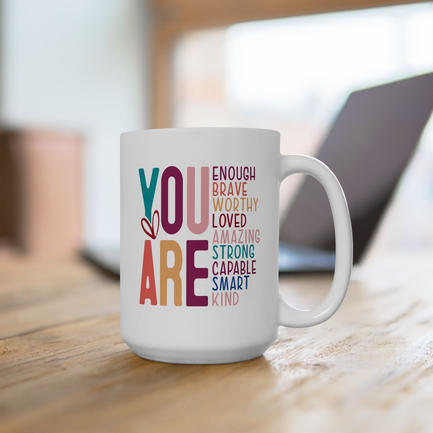 Motivation Mug - You Are Enough Colorful