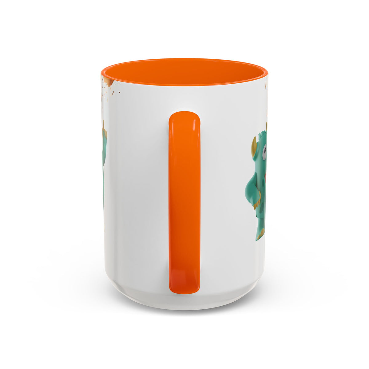 Humor Mug - Monster Drinks Coffee Spill