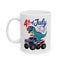 4th of July Mug - T Rex Monster Truck USA