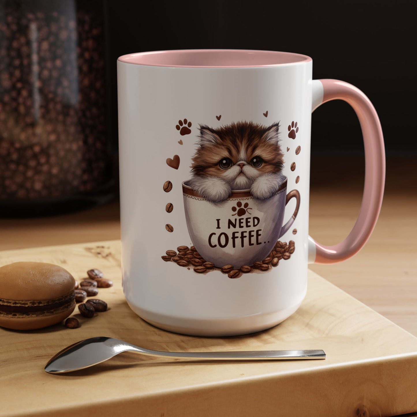 Animal Mug - I Need Coffee Kitten