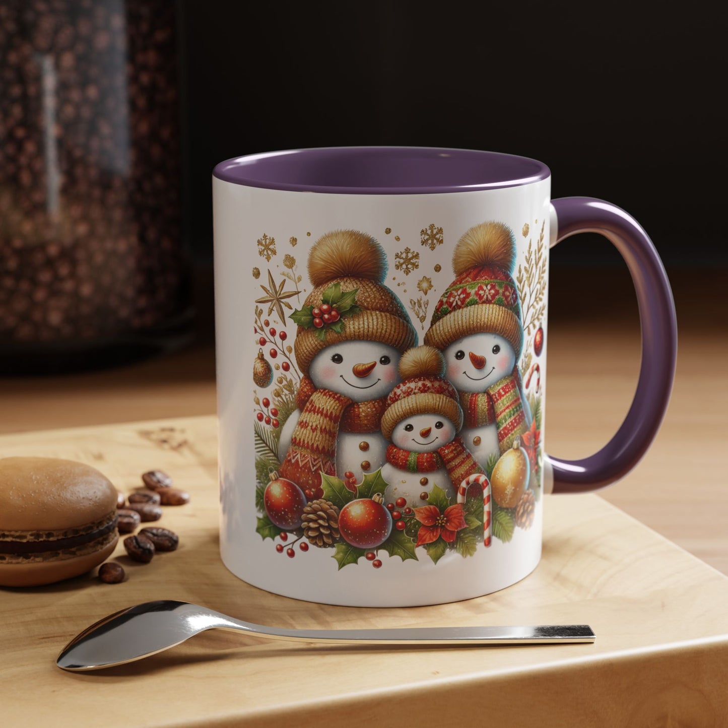 Christmas Mug - Gingerbread Snowman Family 3