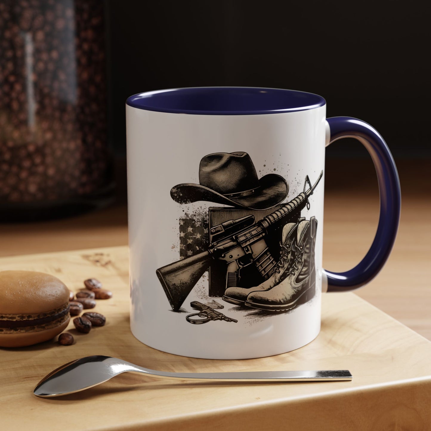 4th of July Mug - Soldier Hat Boots Gun