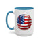 4th of July Mug - Baseball American Flag