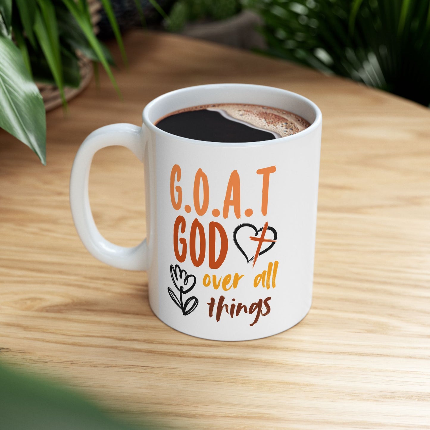 Religious Mug - God Over All Things