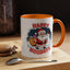 Christmas Mug - Happy Holidays Red & White Text Santa Snowman