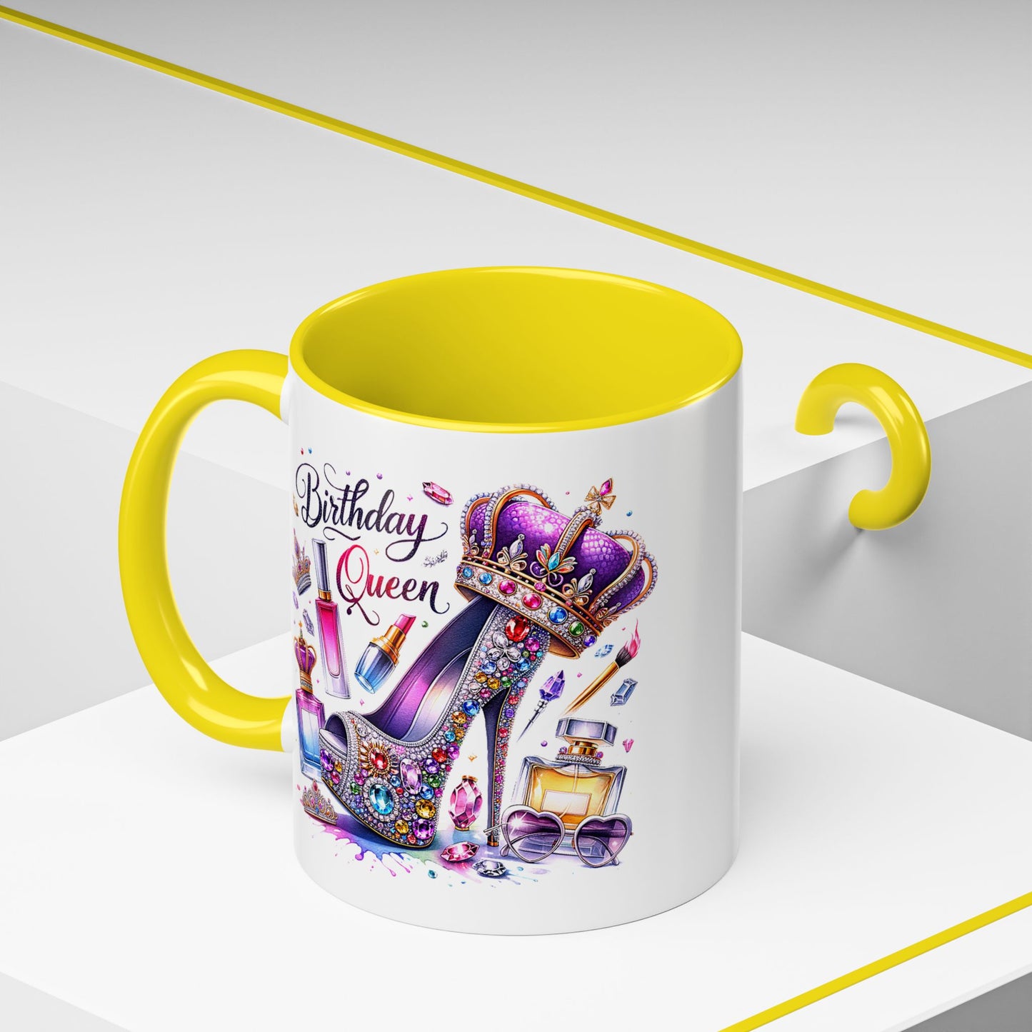 Birthday Mug - Birthday Queen Glitter