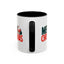 Christmas Mug - Merry Christmas Green & Red Text Santa Bag