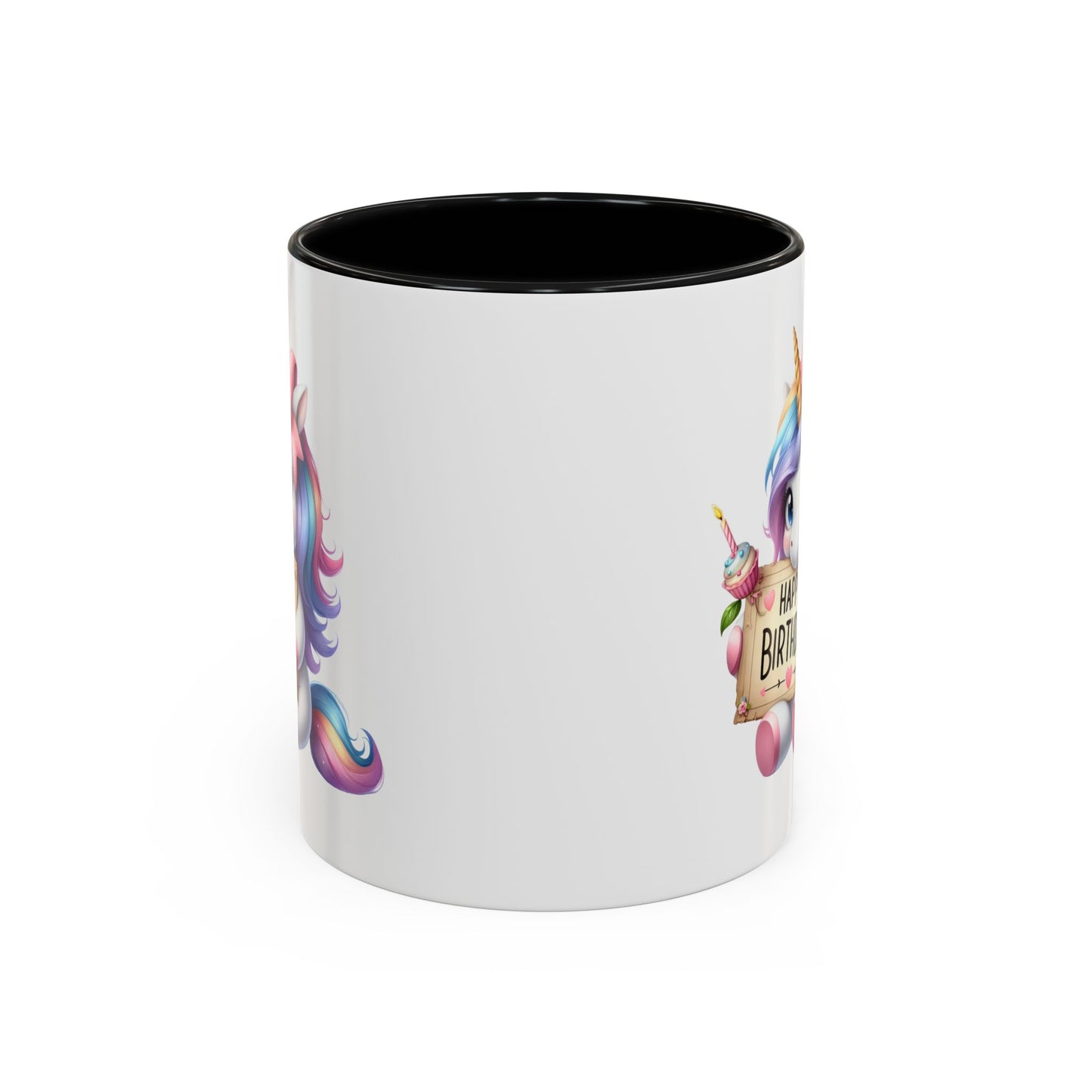 Birthday Mug - Girl Unicorn Happy Birthday Sign