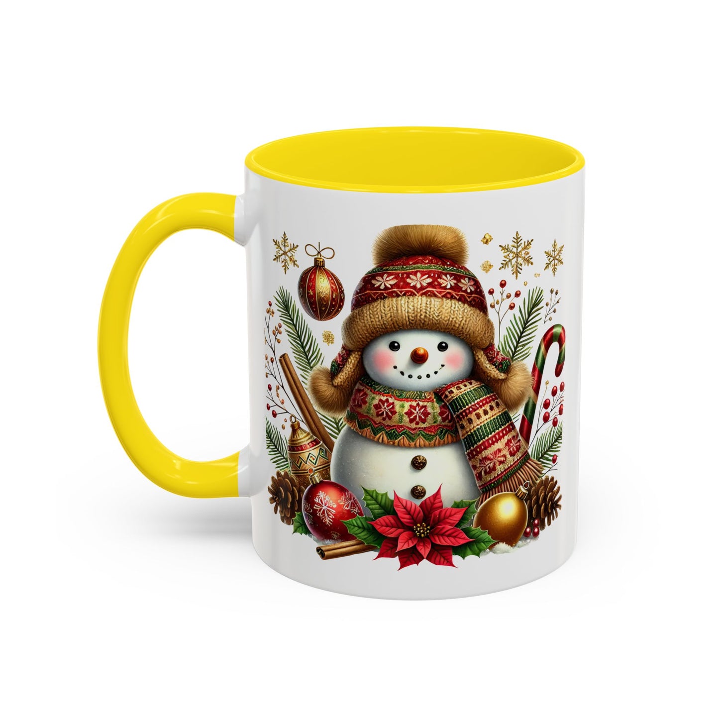 Christmas Mug - Gold Snowman