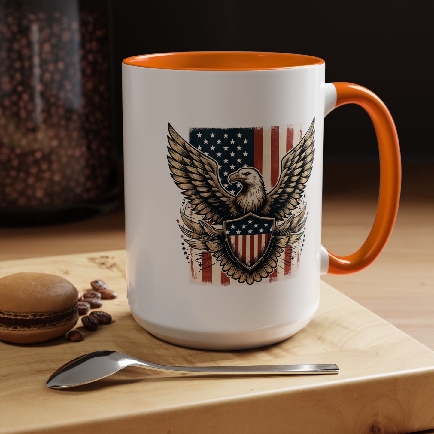 4th of July Mug - American Bald Eagle Flag 9