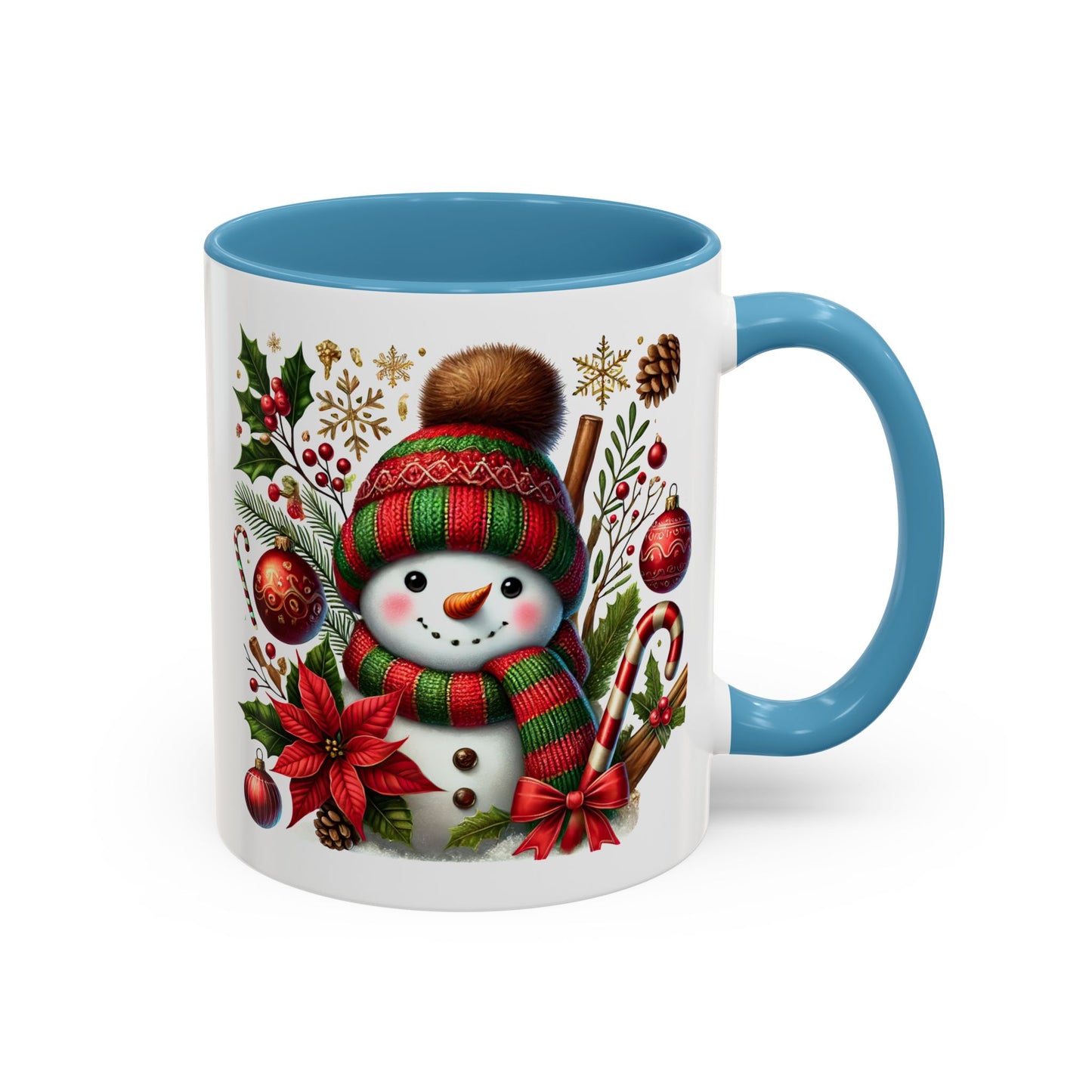 Christmas Mug - Red and Green Snowman