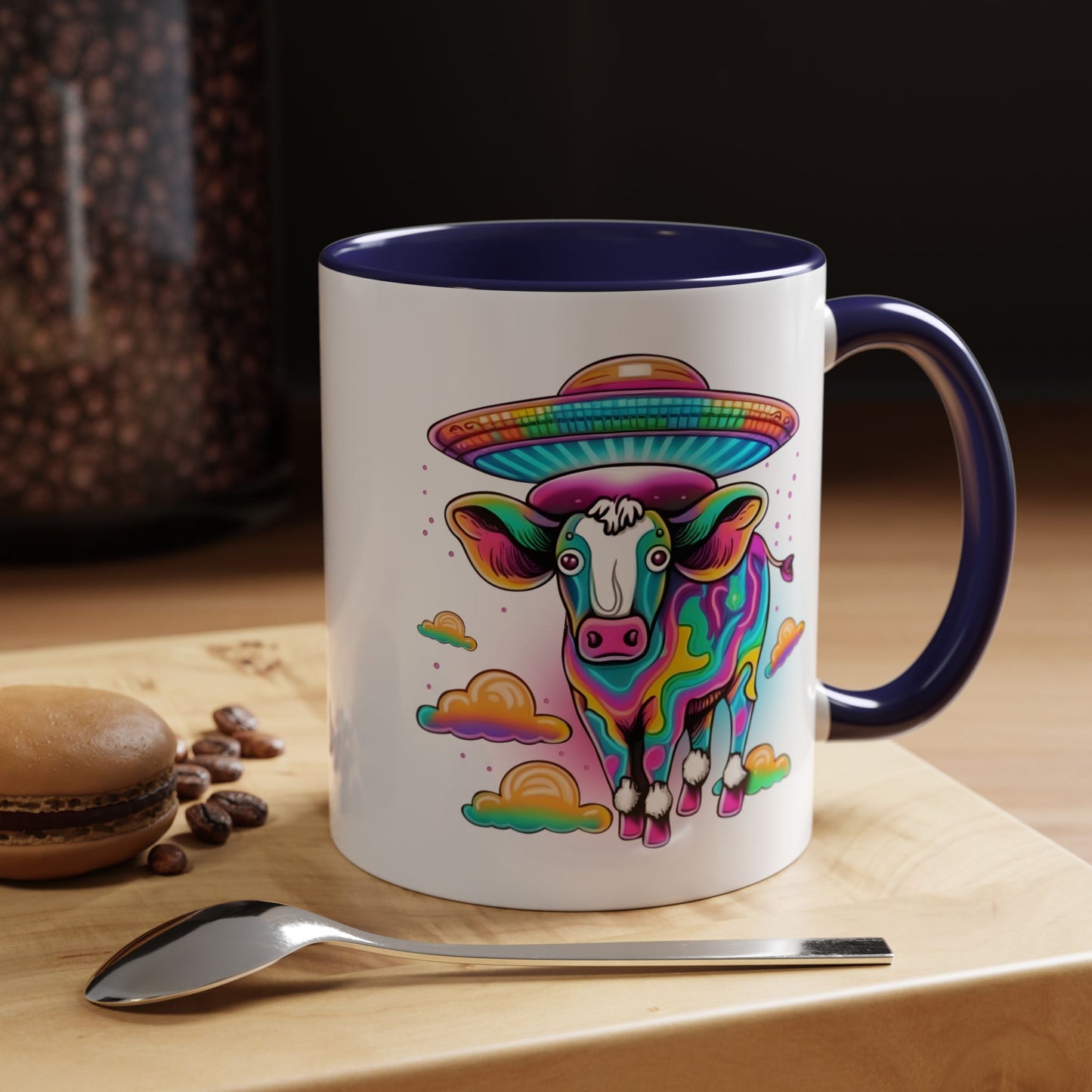 Alien Mug - Multicoloured Cow