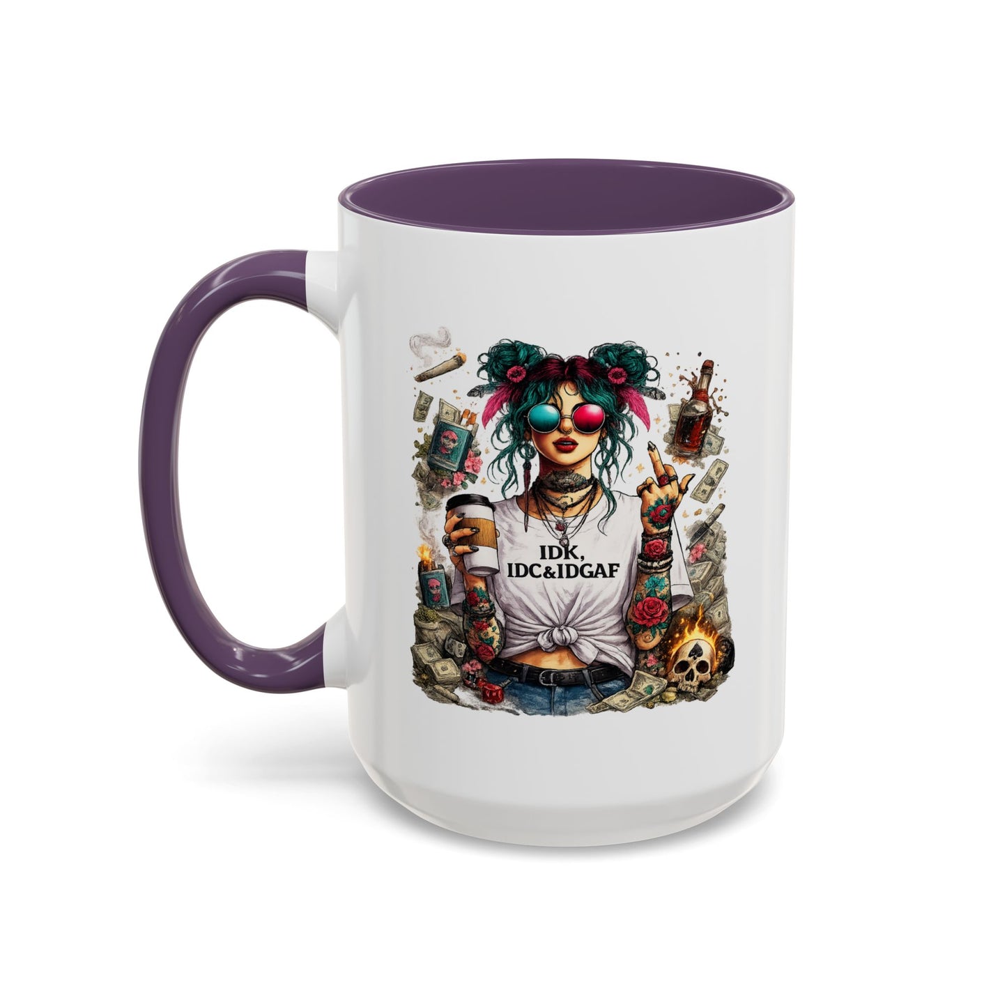 Humor Mug - The IDK IDC & IDGAF