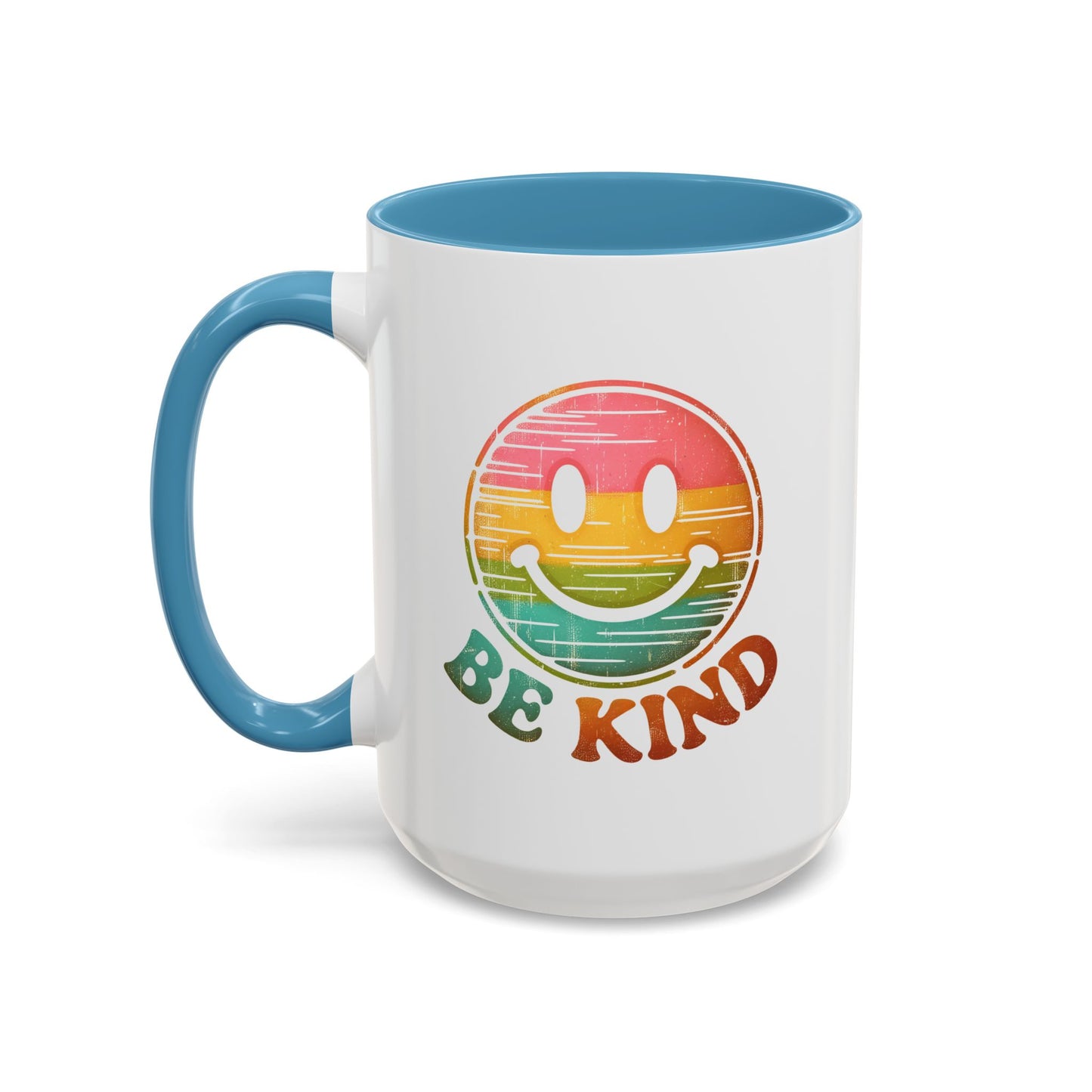 Motivation Mug - Retro Smiley Face Be Kind