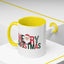 Christmas Mug - Merry Christmas Green & Red Text Santa