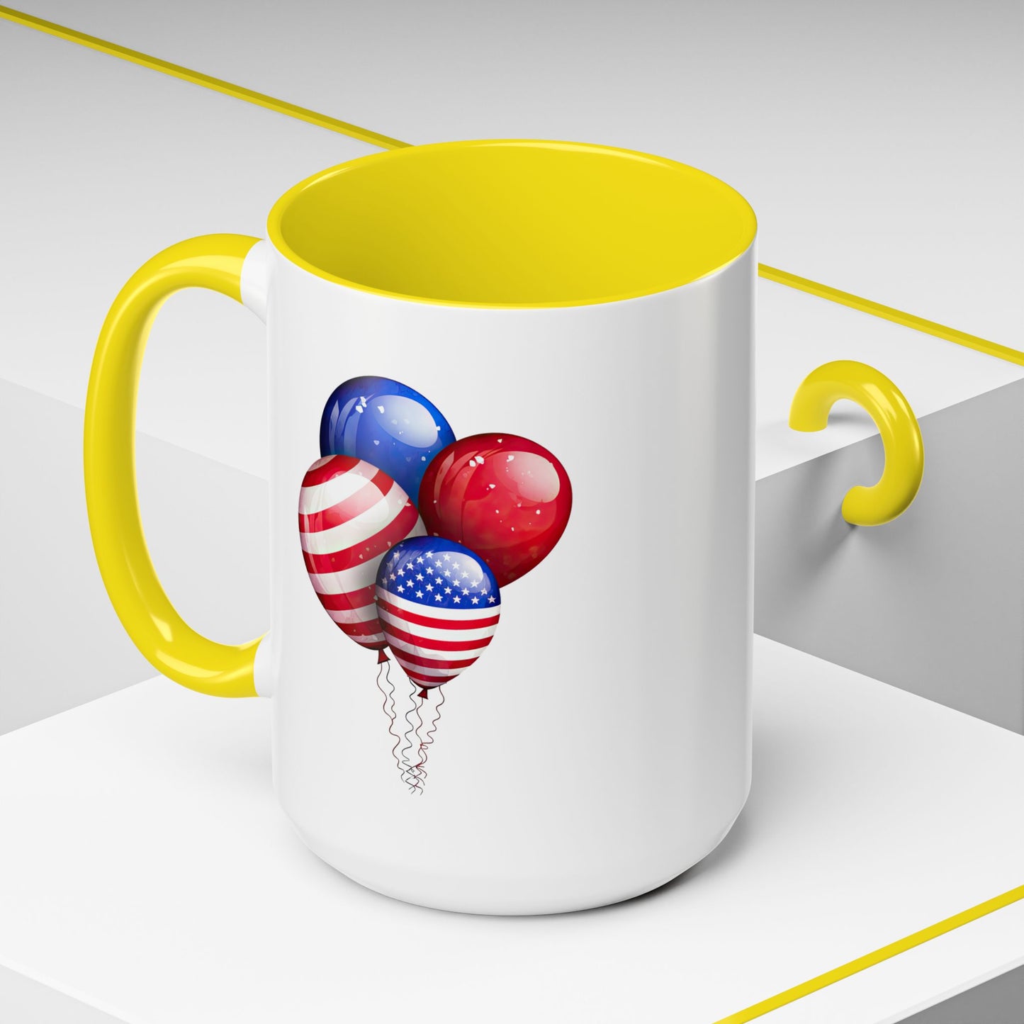 4th of July Mug - American Balloons