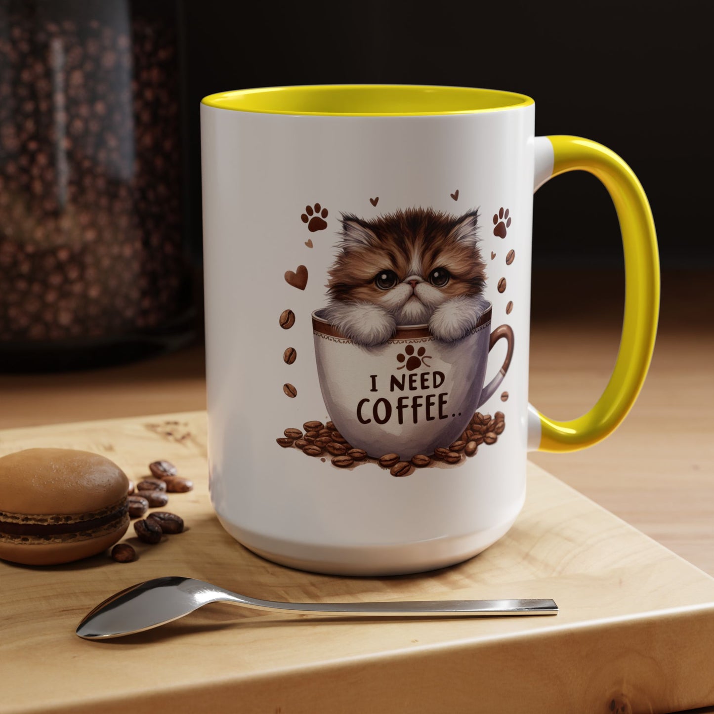 Animal Mug - I Need Coffee Kitten