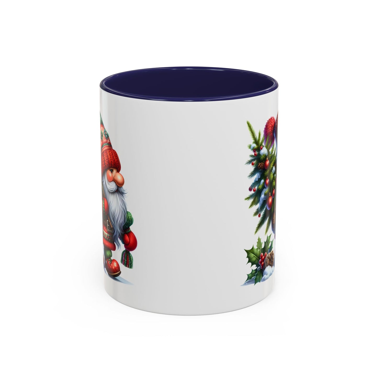 Christmas Mug - Gnome Christmas Tree and Pine Cone