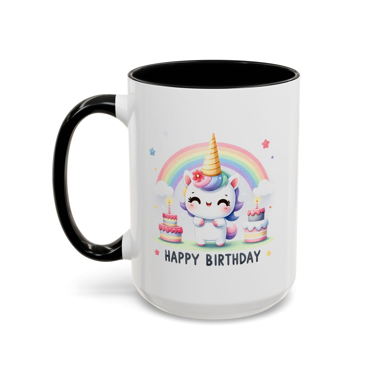 Birthday Mug -  Unicorn With Cakes
