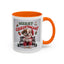 Christmas Mug - Merry Christmas Red Text Puppy Red Top