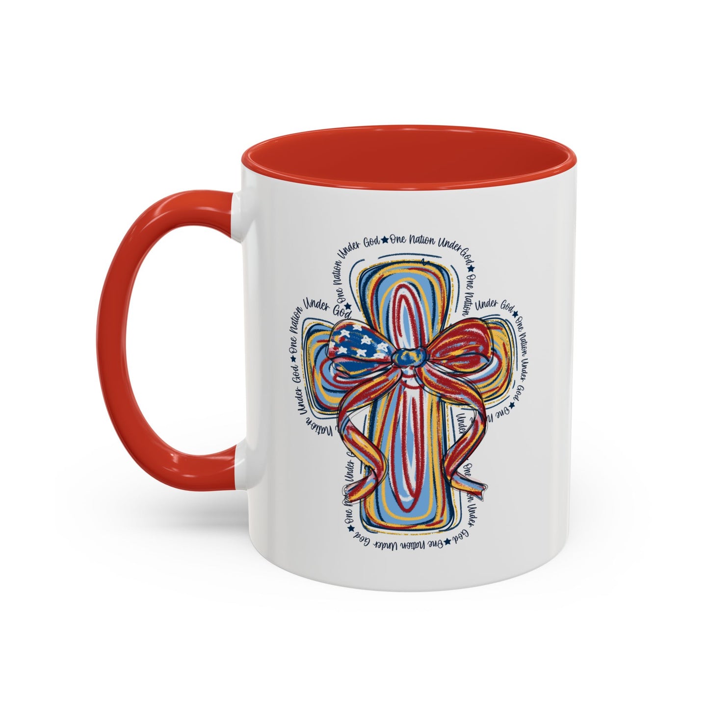 4th of July Mug - Christian Cross Bow