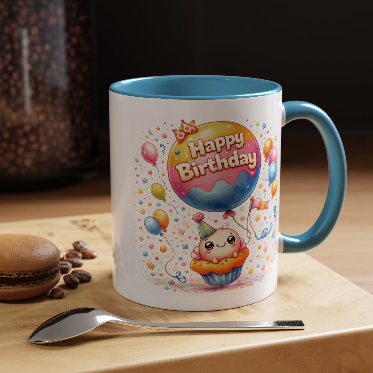 Birthday Mug - Cupcake Balloon